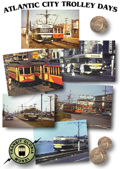 Atlantic City Trolley Days - Image of the front cover of the cassette case.