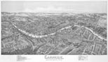 Panoramic Map of Carnegie