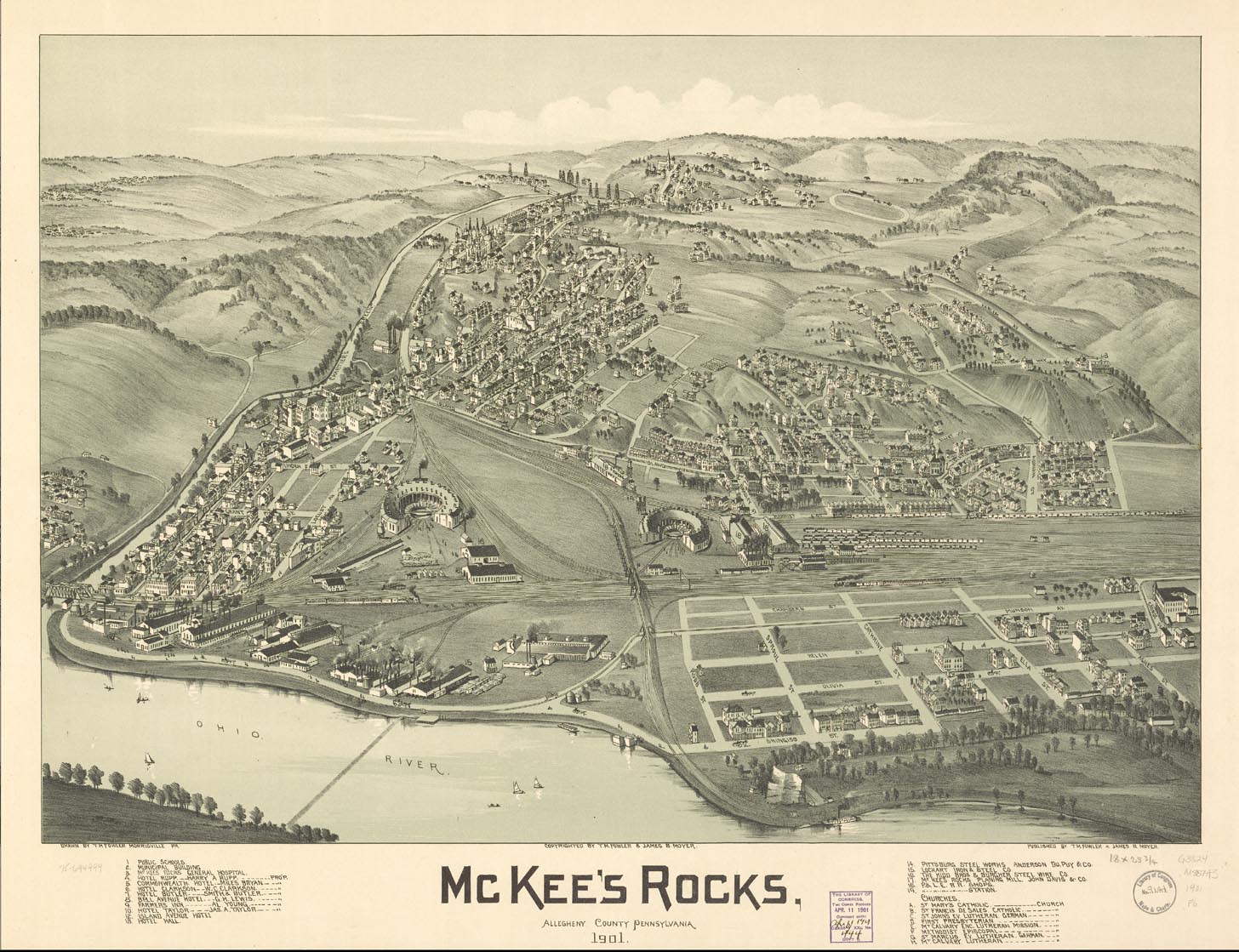 Panoramic Map of McKees Rocks